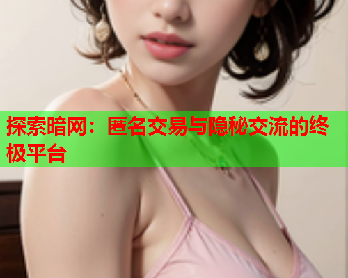 探索暗网：匿名交易与隐秘交流的终极平台  第2张